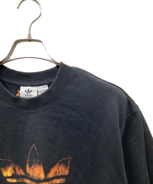 adidas（アディダス）adidas (アディダス) KORN (コーン) プリントTシャツ ブラック サイズ:Mの古着・服飾アイテム