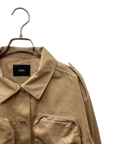 SORIN（ソリン）SORIN (ソリン) Twill Big Pockets Cropped jacket ベージュ サイズ:38の古着・服飾アイテム