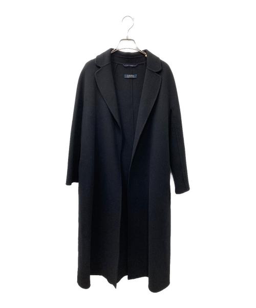 'S Max Mara（エスマックスマーラ）'S Max Mara (エスマックスマーラ) クチートアマーノ ウールラップコート ブラック サイズ:38の古着・服飾アイテム