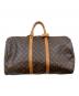 LOUIS VUITTON（ルイ ヴィトン）の古着「キーポル50 トラベルバッグ」｜ブラウン
