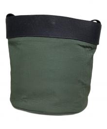 BOTTEGA VENETA（ボッテガベネタ）の古着「BUCKET MESSENGER BAG」｜グリーン