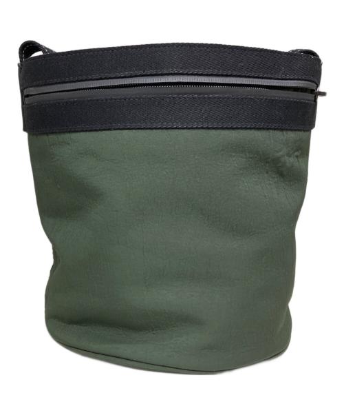 BOTTEGA VENETA（ボッテガベネタ）BOTTEGA VENETA (ボッテガベネタ) BUCKET MESSENGER BAG グリーン サイズ:OneSizeの古着・服飾アイテム