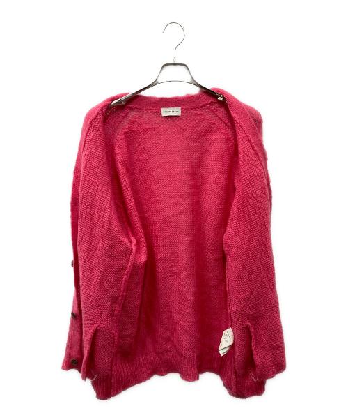 ATELIER BETON（アトリエベトン）ATELIER BETON (アトリエベトン) モヘアニットカーディガン ピンク サイズ:4の古着・服飾アイテム