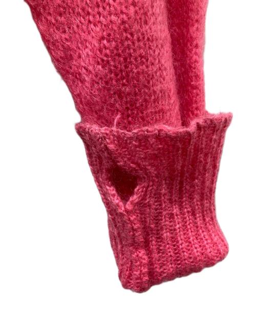 ATELIER BETON（アトリエベトン）ATELIER BETON (アトリエベトン) モヘアニットカーディガン ピンク サイズ:4の古着・服飾アイテム