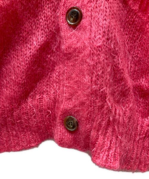 ATELIER BETON（アトリエベトン）ATELIER BETON (アトリエベトン) モヘアニットカーディガン ピンク サイズ:4の古着・服飾アイテム