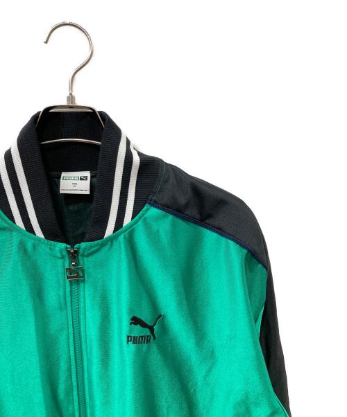 PUMA（プーマ）PUMA (プーマ) T7 TRACK JACKET SKA MIJ スタジャン グリーン サイズ:XLの古着・服飾アイテム