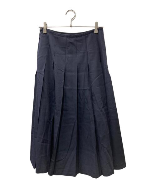 tricot COMME des GARCONS（トリココムデギャルソン）tricot COMME des GARCONS (トリココムデギャルソン) プリーツロングスカート ネイビー サイズ:Ｓの古着・服飾アイテム
