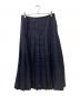 tricot COMME des GARCONS（トリココムデギャルソン）の古着「プリーツロングスカート」｜ネイビー
