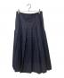 tricot COMME des GARCONS (トリココムデギャルソン) プリーツロングスカート ネイビー サイズ:Ｓ：10000円