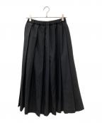 ROBE DE CHAMBRE COMME DES GARCONSローブドシャンブル コムデギャルソン）の古着「ウールプリーツイージーロングスカート」｜ブラック