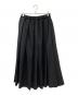 ROBE DE CHAMBRE COMME DES GARCONS（ローブドシャンブル コムデギャルソン）の古着「ウールプリーツイージーロングスカート」｜ブラック