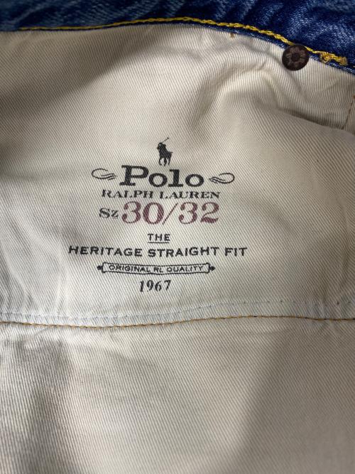 POLO RALPH LAUREN（ポロ・ラルフローレン）POLO RALPH LAUREN (ポロ・ラルフローレン) ヴィンテージ加工デニムパンツ インディゴ サイズ:30の古着・服飾アイテム