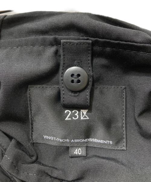 23区（ニジュウサンク）23区 (ニジュウサンク) 【撥水加工/洗える】ライナー付き マルチウェイアウター コート ブラック サイズ:40の古着・服飾アイテム