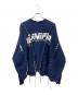 DISCOVERED（ディスカバード）の古着「NEWSED Wide College Sweat リメイクスウェット」｜ネイビー