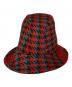 GUCCI (グッチ) HOUNDSTOOTH WOOL FEDORA/ウールハット レッド サイズ:L：13000円