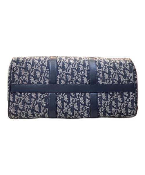 Christian Dior（クリスチャン ディオール）Christian Dior (クリスチャン ディオール) トロッター柄 D金具 ボストンバッグ ネイビー×グレー サイズ:OneSizeの古着・服飾アイテム