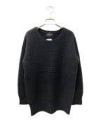 HARDY NOIRアルディーノアール）の古着「ワッフル編みニット」｜ブラック