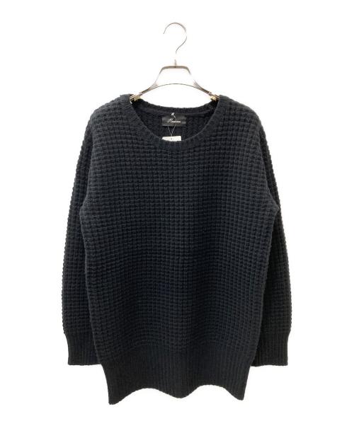 HARDY NOIR（アルディーノアール）HARDY NOIR (アルディーノアール) ワッフル編みニット ブラック サイズ:Freeの古着・服飾アイテム