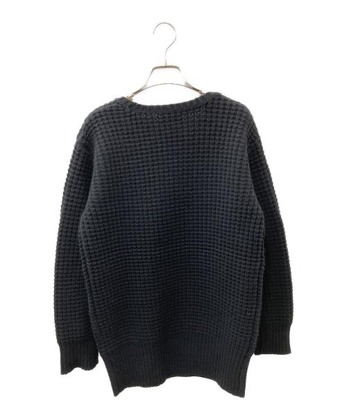 HARDY NOIR（アルディーノアール）HARDY NOIR (アルディーノアール) ワッフル編みニット ブラック サイズ:Freeの古着・服飾アイテム