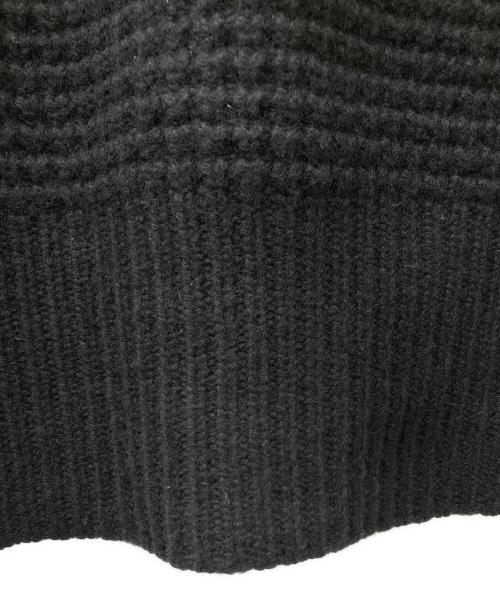 HARDY NOIR（アルディーノアール）HARDY NOIR (アルディーノアール) ワッフル編みニット ブラック サイズ:Freeの古着・服飾アイテム