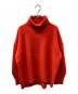 BEAUTY&YOUTH（ビューティーアンドユース）の古着「ウールカシミヤタートルネックニット」｜オレンジ