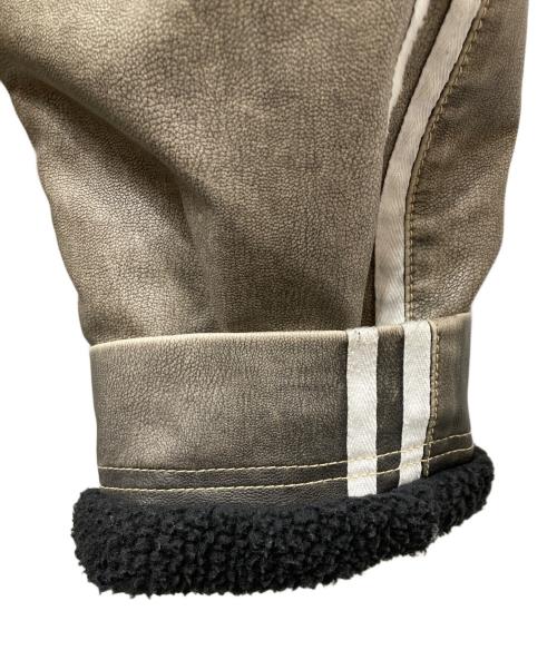 ELFRIC EDEN（エルフリックエデン）ELFRIC EDEN (エルフリックエデン) レザー切替デニムジャケット ブルー×グレー サイズ:Mの古着・服飾アイテム