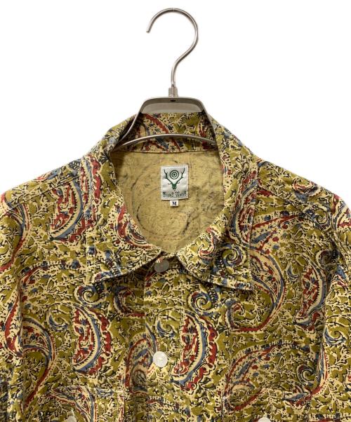 South2 West8（サウスツー ウエストエイト）South2 West8 (サウスツー ウエストエイト) Smokey Shirt スモーキーシャツ オリーブ サイズ:Mの古着・服飾アイテム