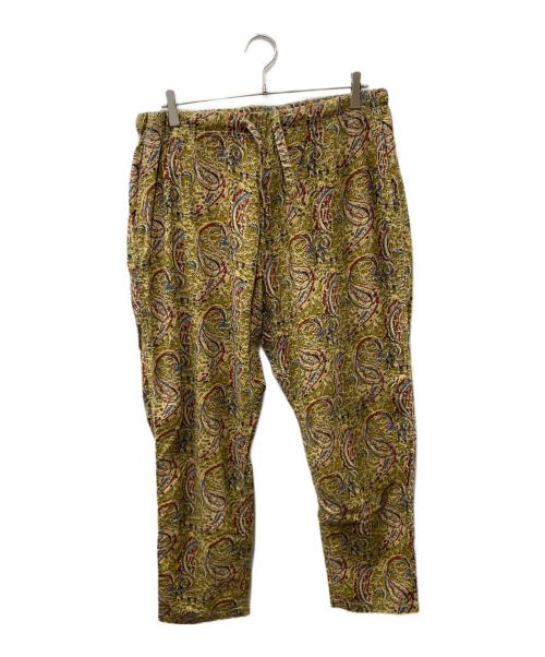 South2 West8（サウスツー ウエストエイト）South2 West8 (サウスツー ウエストエイト) SS STRING SLACK PANT PRINTED FLANNEL PAISLEY イージーパンツ オリーブ サイズ:Mの古着・服飾アイテム