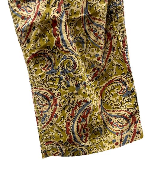 South2 West8（サウスツー ウエストエイト）South2 West8 (サウスツー ウエストエイト) SS STRING SLACK PANT PRINTED FLANNEL PAISLEY イージーパンツ オリーブ サイズ:Mの古着・服飾アイテム
