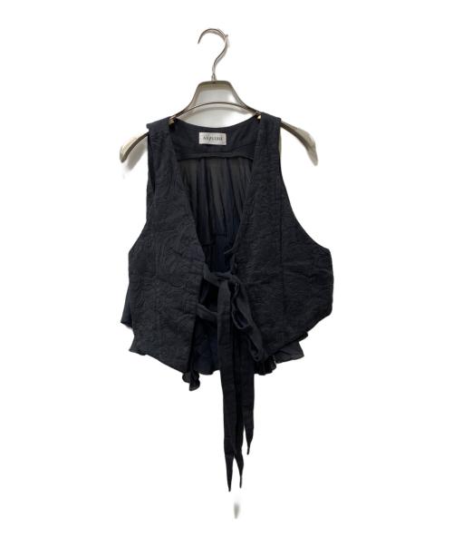 aayushi（アユ―シ）aayushi (アユ―シ) コットン刺繍デザインベスト ブラック サイズ:FREEの古着・服飾アイテム
