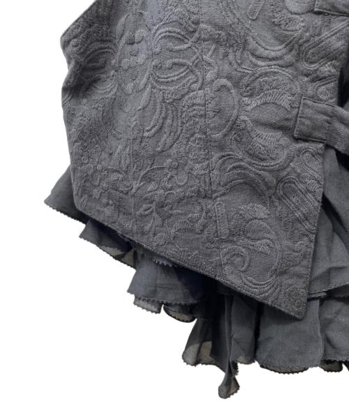 aayushi（アユ―シ）aayushi (アユ―シ) コットン刺繍デザインベスト ブラック サイズ:FREEの古着・服飾アイテム