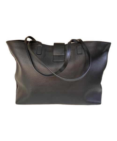 sergio rossi（セルジオロッシ）sergio rossi (セルジオロッシ) sr1 TOTE レザートートバッグ ブラックの古着・服飾アイテム