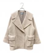 JILL STUARTジルスチュアート）の古着「ウールカルゼシリーズ コート」｜ピンク