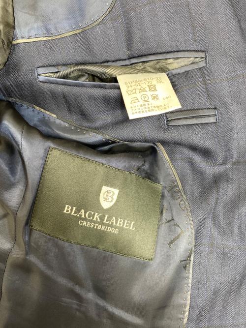 BLACK LABEL CRESTBRIDGE（ブラックレーベル クレストブリッジ）BLACK LABEL CRESTBRIDGE (ブラックレーベル クレストブリッジ) 3Pセットアップスーツ ネイビー サイズ:36Lの古着・服飾アイテム