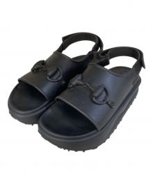 GUCCI（グッチ）の古着「ホースビットプラットフォームサンダル」｜ブラック