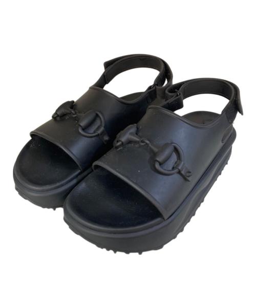 GUCCI（グッチ）GUCCI (グッチ) ホースビットプラットフォームサンダル ブラック サイズ:9の古着・服飾アイテム