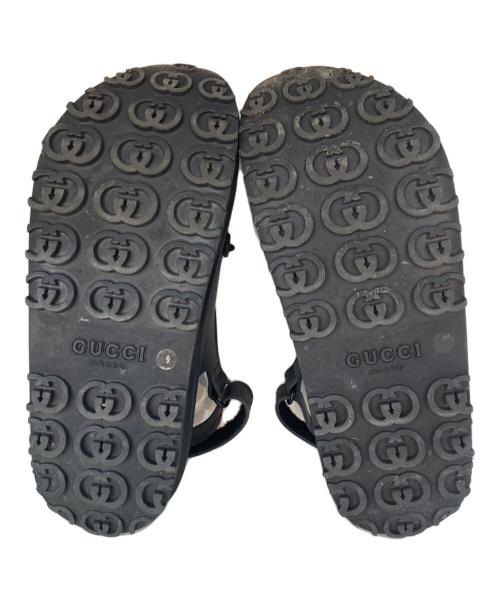 GUCCI（グッチ）GUCCI (グッチ) ホースビットプラットフォームサンダル ブラック サイズ:9の古着・服飾アイテム