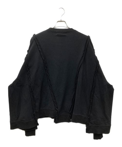 DISCOVERED（ディスカバード）DISCOVERED (ディスカバード) リメイクデザインワイドスウェット ブラック サイズ:3の古着・服飾アイテム