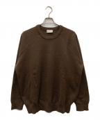 ENNOYエンノイ）の古着「CHARLES KIRK ROUND NECK PULLOVER プルオーバーニット」｜ブラウン