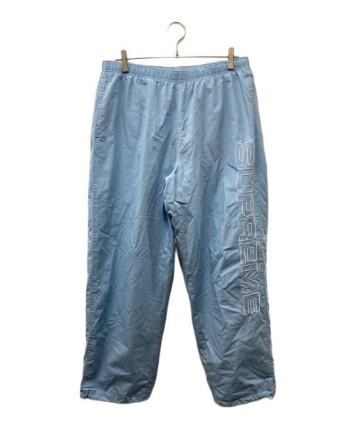 SUPREME（シュプリーム）SUPREME (シュプリーム) Spellout Embroidered Track Pants スカイブルー サイズ:Lの古着・服飾アイテム