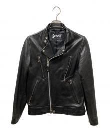 Schott（ショット）の古着「NEW DOUBLE BREST RIDER/ダブルライダースジャケット」｜ブラック