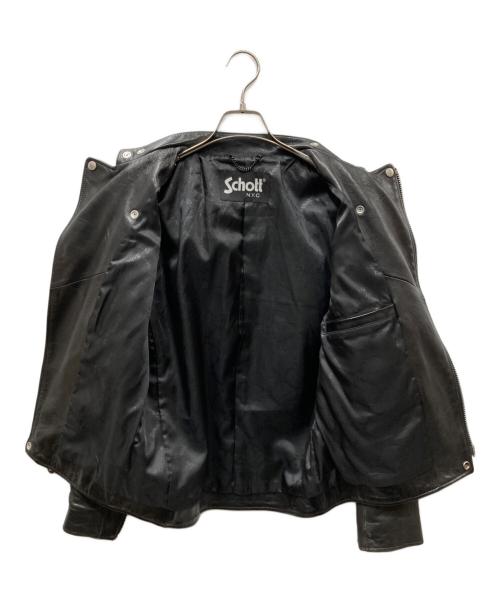 Schott（ショット）Schott (ショット) NEW DOUBLE BREST RIDER/ダブルライダースジャケット ブラック サイズ:Sの古着・服飾アイテム