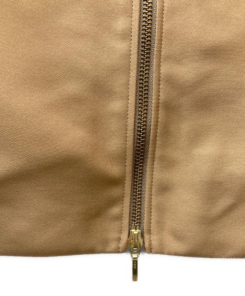 Spick and Span（スピック＆スパン）Spick and Span (スピックアンドスパン) バックギャザーノーカラーブルゾン ブラウン サイズ:Freeの古着・服飾アイテム