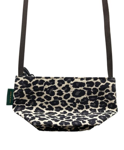 Herve Chapelier（エルベシャプリエ）Herve Chapelier (エルベシャプリエ) レオパード柄ミニショルダーバッグ ホワイト×ブラックの古着・服飾アイテム