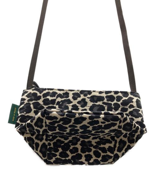 Herve Chapelier（エルベシャプリエ）Herve Chapelier (エルベシャプリエ) レオパード柄ミニショルダーバッグ ホワイト×ブラックの古着・服飾アイテム
