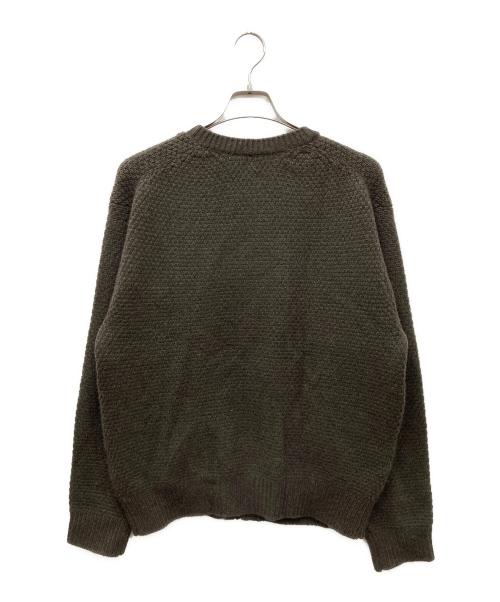 filmelange（フィルメランジェ）filmelange (フィルメランジェ) randall ウールカシミアクルーネックカーディガン オリーブ サイズ:不明の古着・服飾アイテム