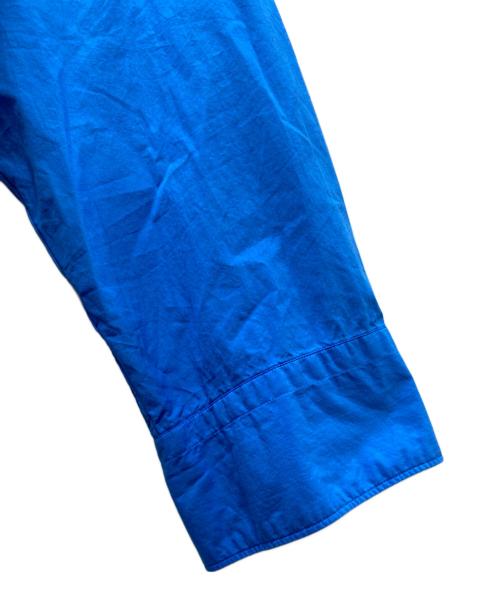 HEUGN（ユーゲン）HEUGN (ユーゲン) SHIRT 079 ノーカラーシャツ ブルー サイズ:2の古着・服飾アイテム