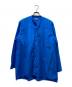 HEUGN（ユーゲン）の古着「SHIRT 079 ノーカラーシャツ」｜ブルー