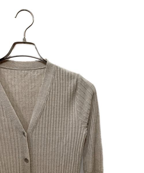 FOXEY（フォクシー）FOXEY (フォクシー) リネン混カーディガン ベージュ サイズ:38の古着・服飾アイテム