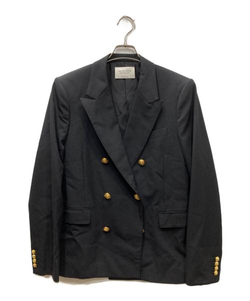 beautiful people（ビューティフルピープル）beautiful people (ビューティフルピープル) Logo gabardine THE/A jacket/金釦ジャケット ブラック サイズ:190の古着・服飾アイテム